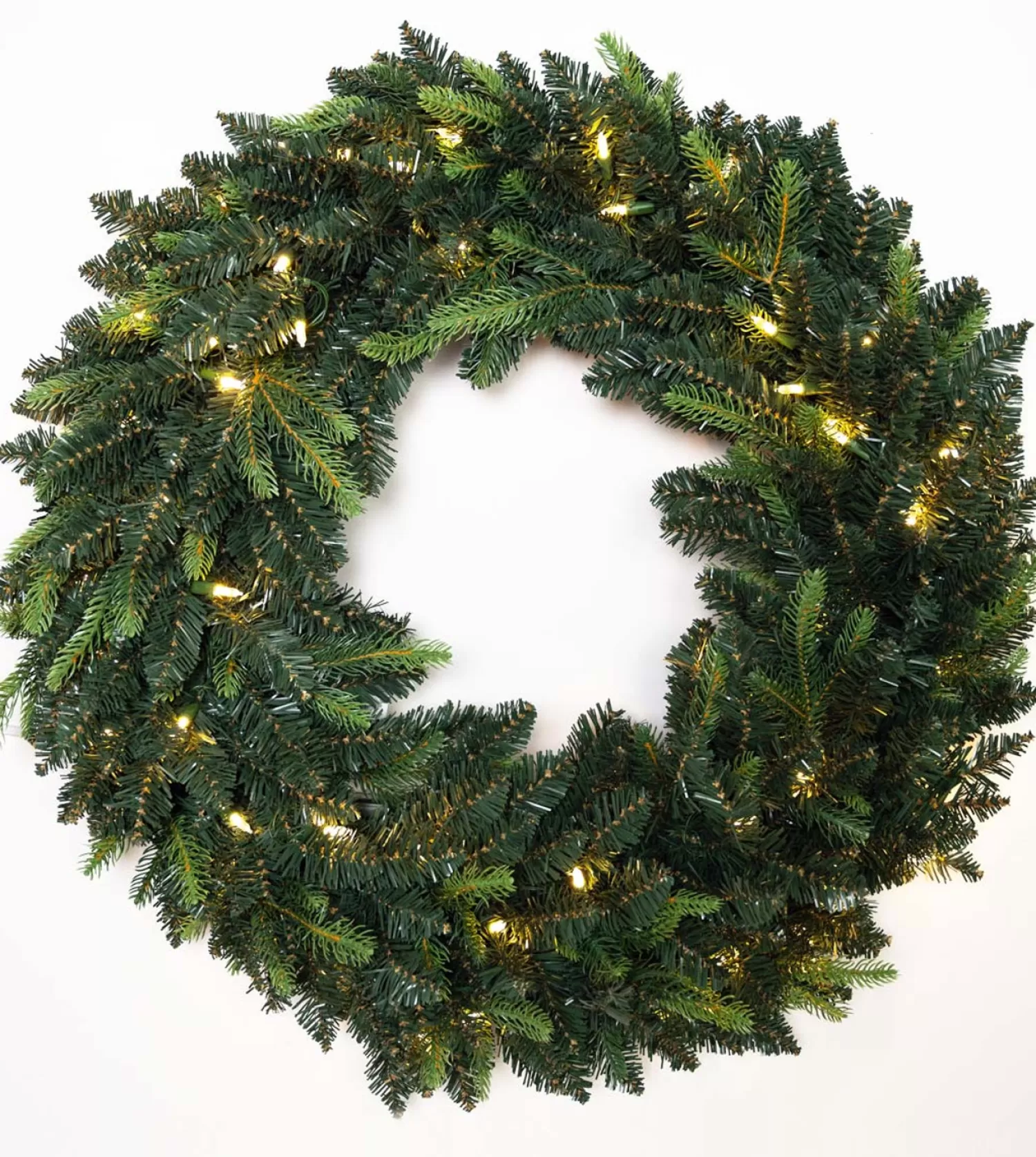 Store Treetime 30" Western Balsam Wreath - ColorChange LED