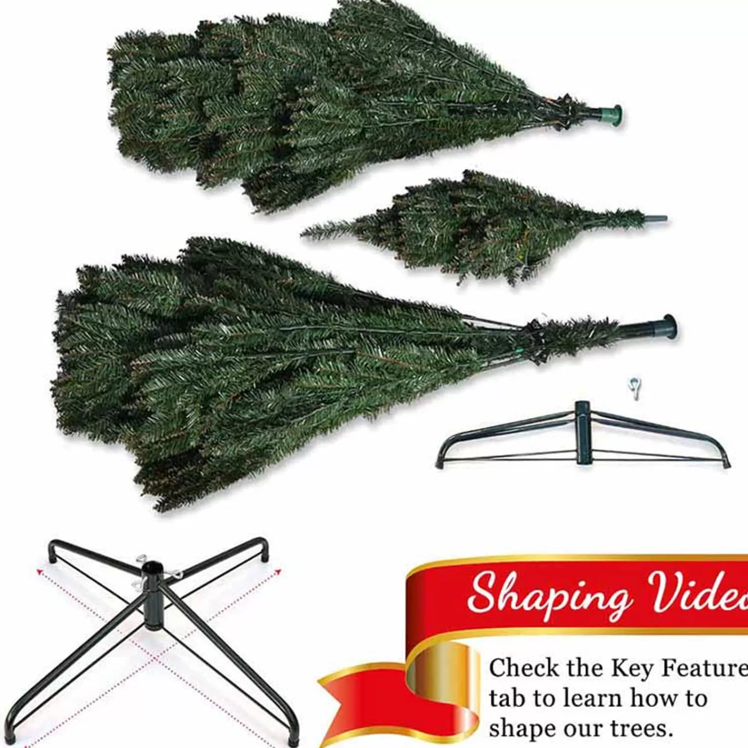 Store Treetime 7.5' Slim Santa Fe Tree - ColorChange LED