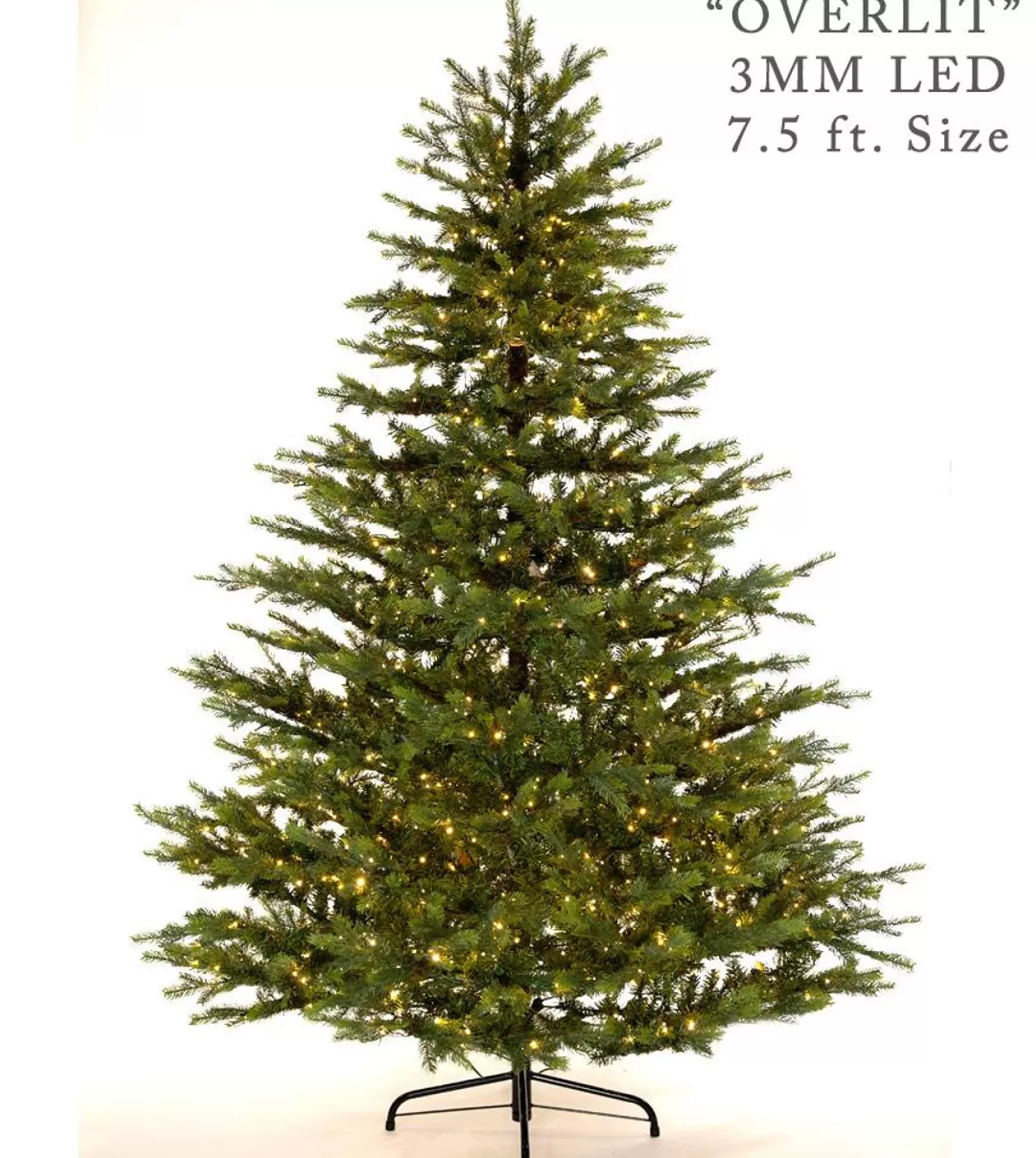 New Treetime 7.5' Victorian Fir Tree - Overlit ColorChange LED