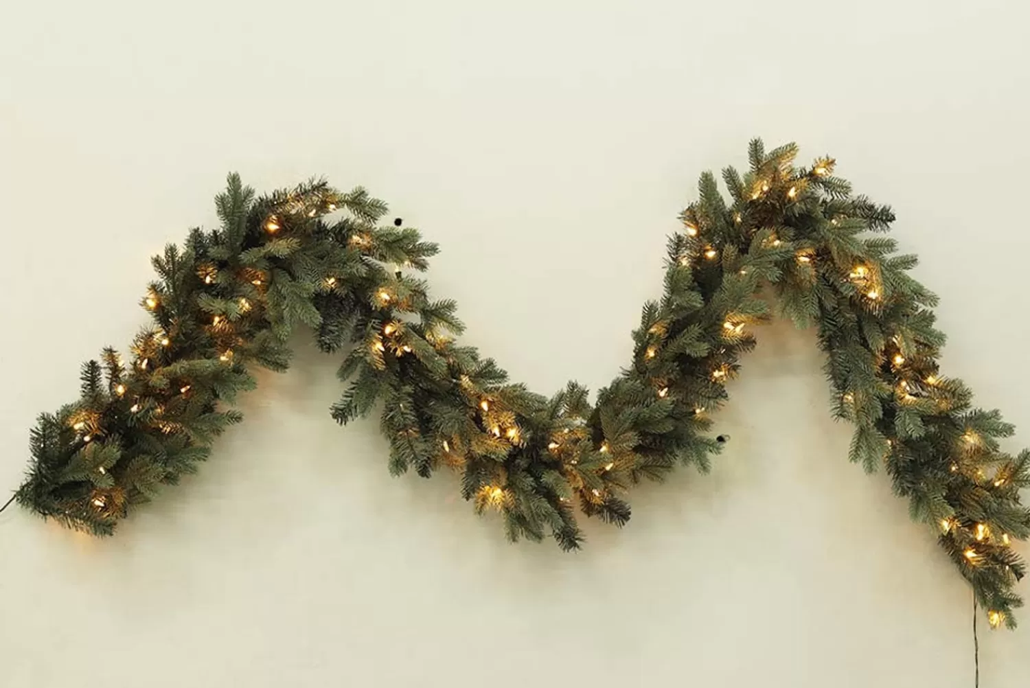 Outlet Treetime 9' X 12" Savoy Blue Spruce Garland - ColorChange LED