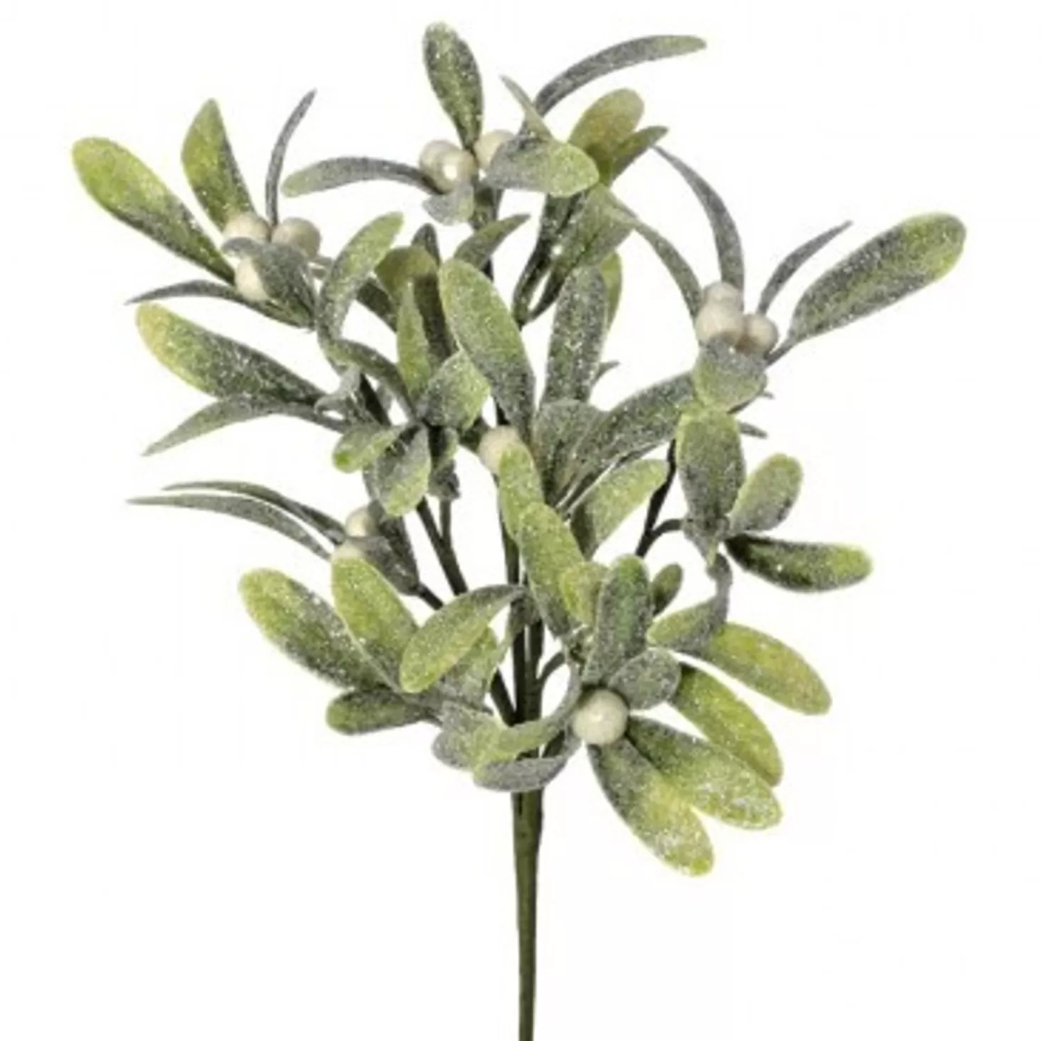 Discount Treetime Frosted Mistletoe Berry Pick 13"