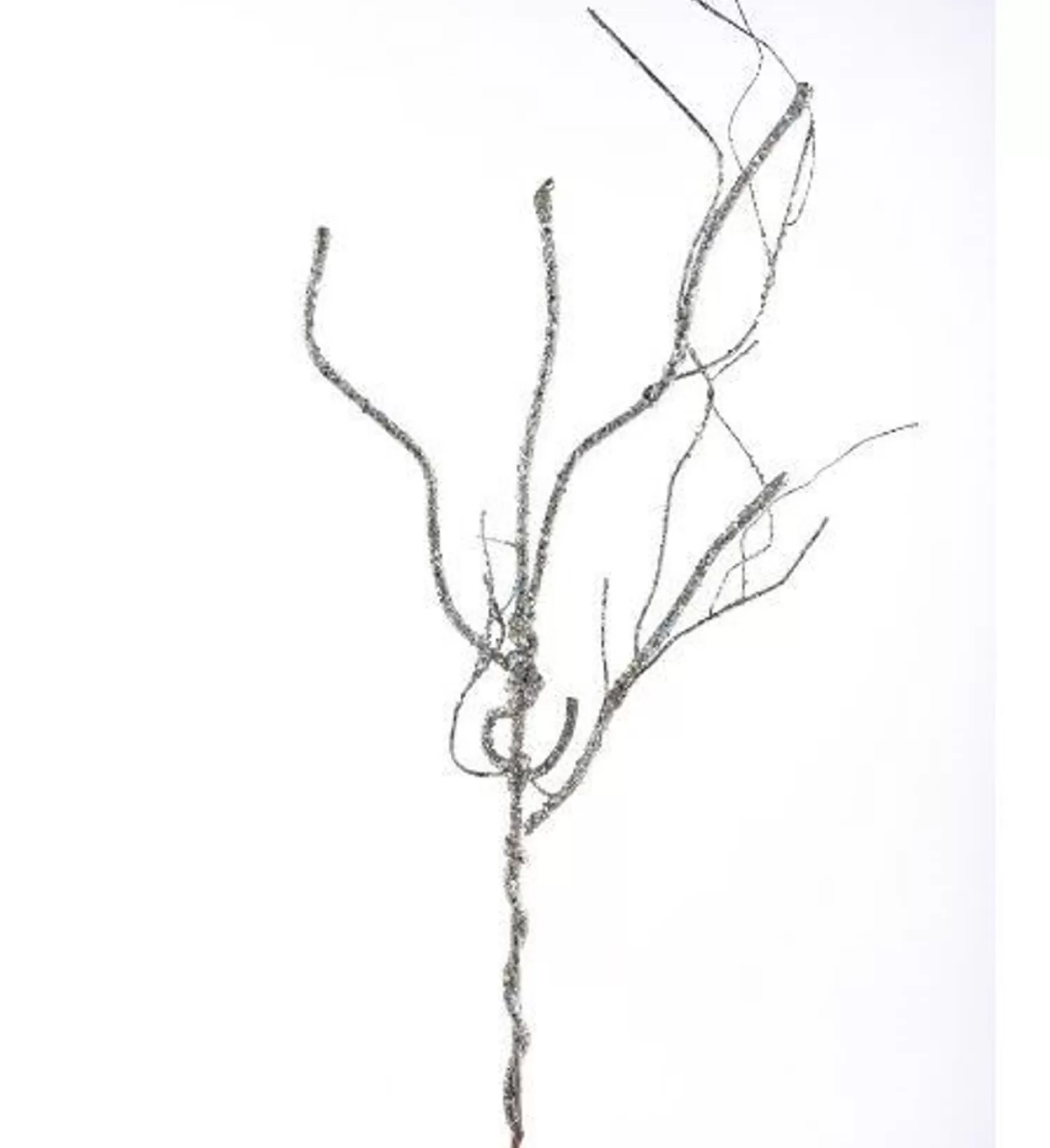 Discount Treetime Glittered Twisted Branch Champagne 35"