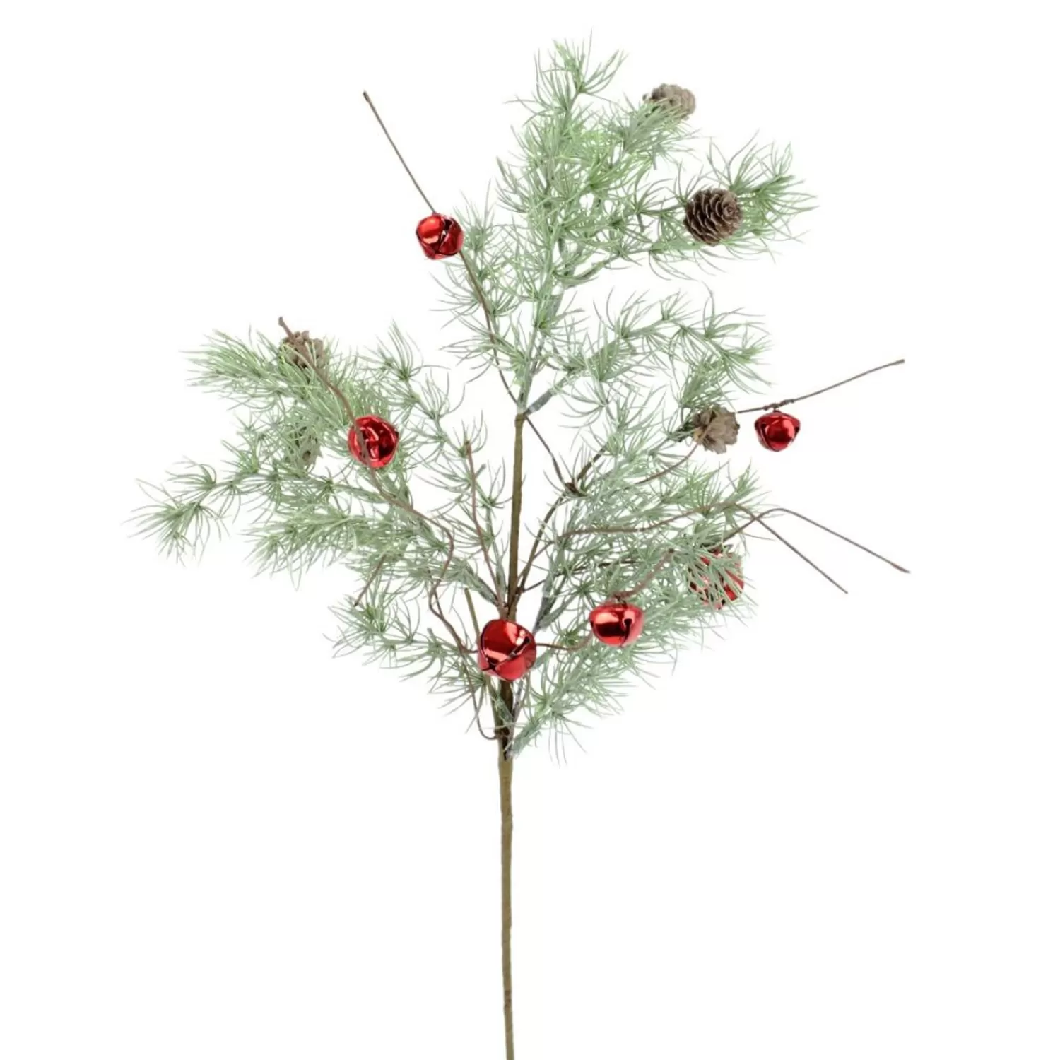Outlet Treetime Green And Red Pine Bell Spray