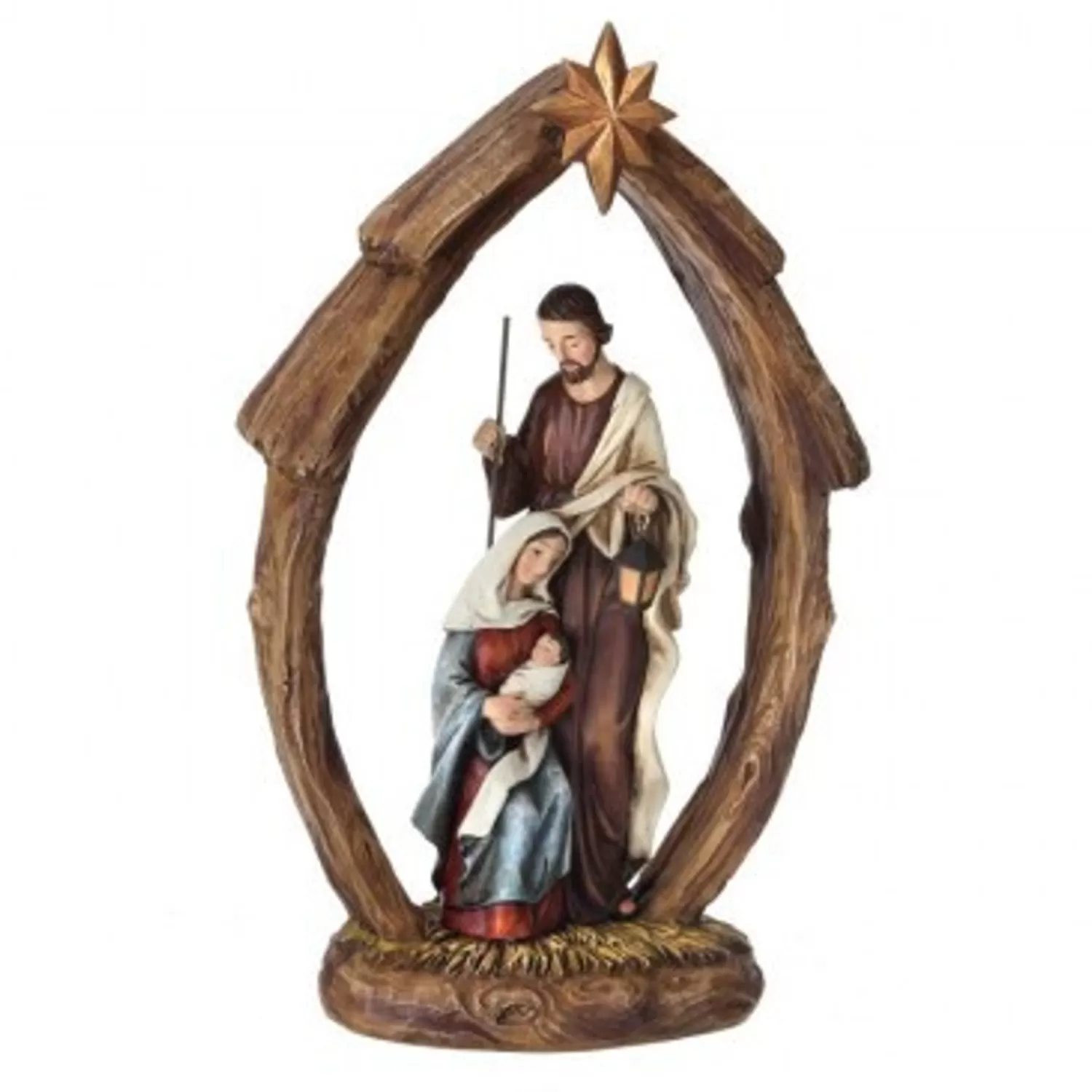 Flash Sale Treetime Holy Family In Arch W/Star 12" Resin
