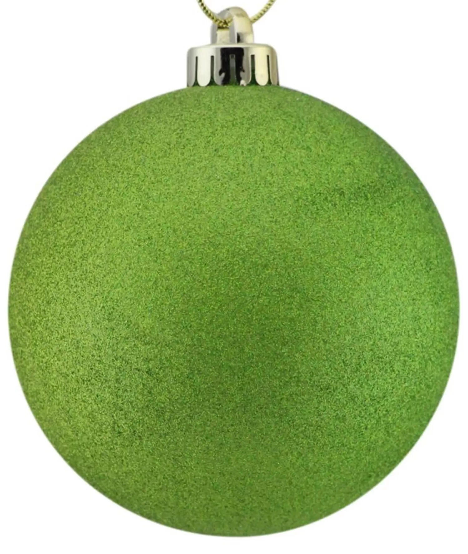 Cheap Treetime Laser Lime Glittered Ball Ornament 6"
