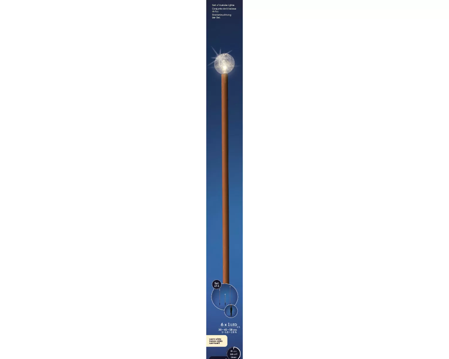 Clearance Treetime LED Decorative Stake Lights Set Of 6