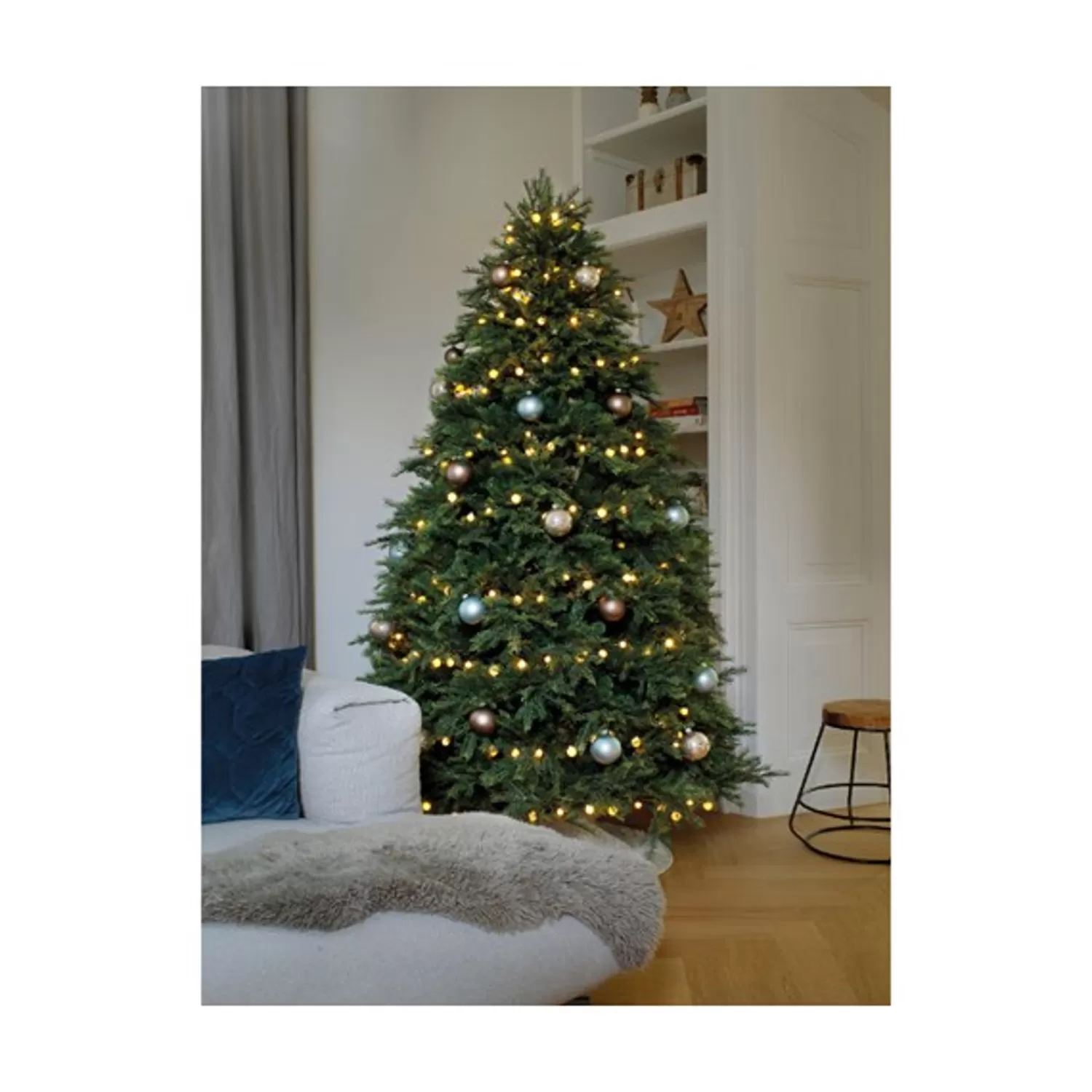 Discount Treetime LED Warm White 29.5 Ft. 3 Sizes Cherry Light Set With Black Wire