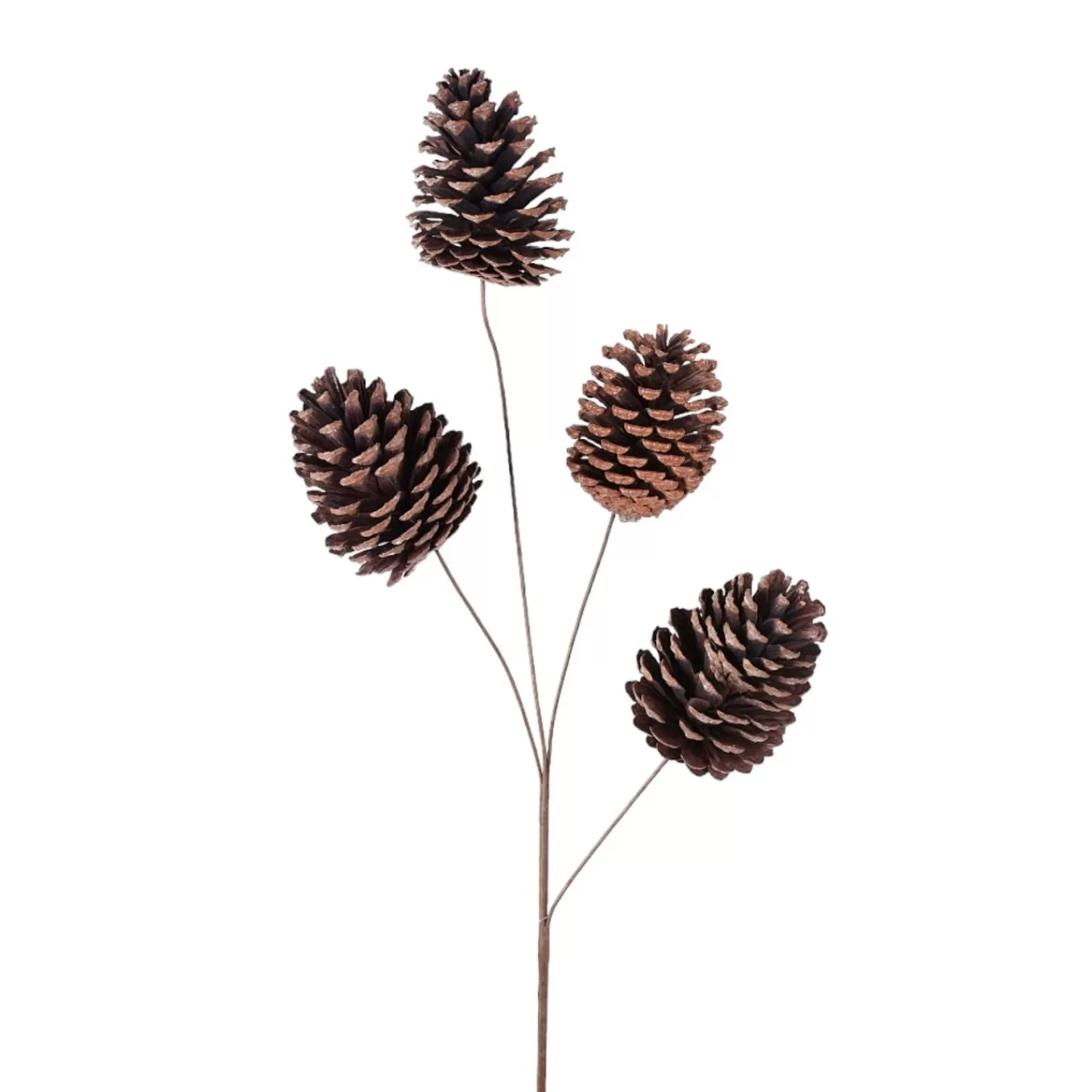 New Treetime Natural Pinecone Large Spray 19"