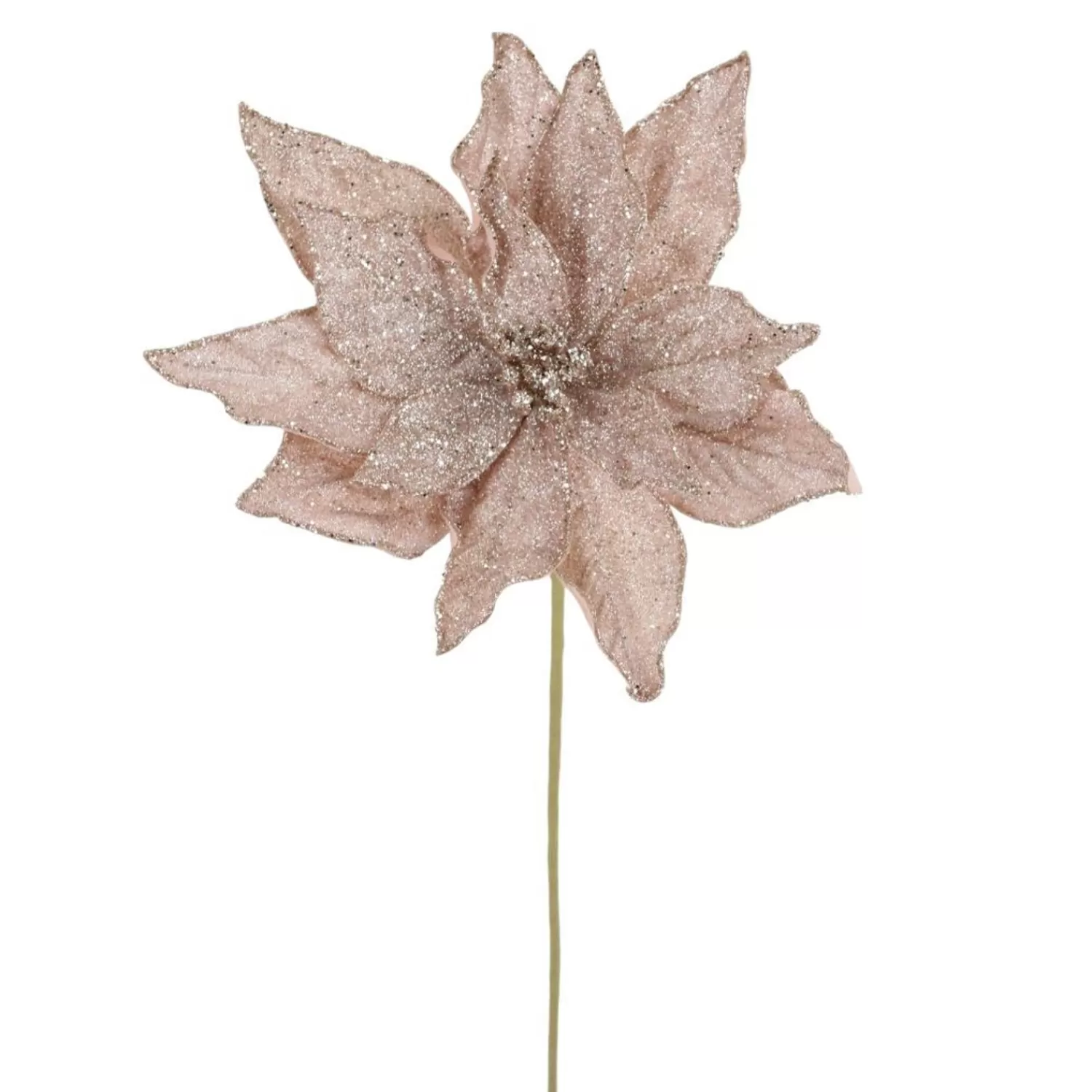 Clearance Treetime Pink Poinsettia Stem 24"