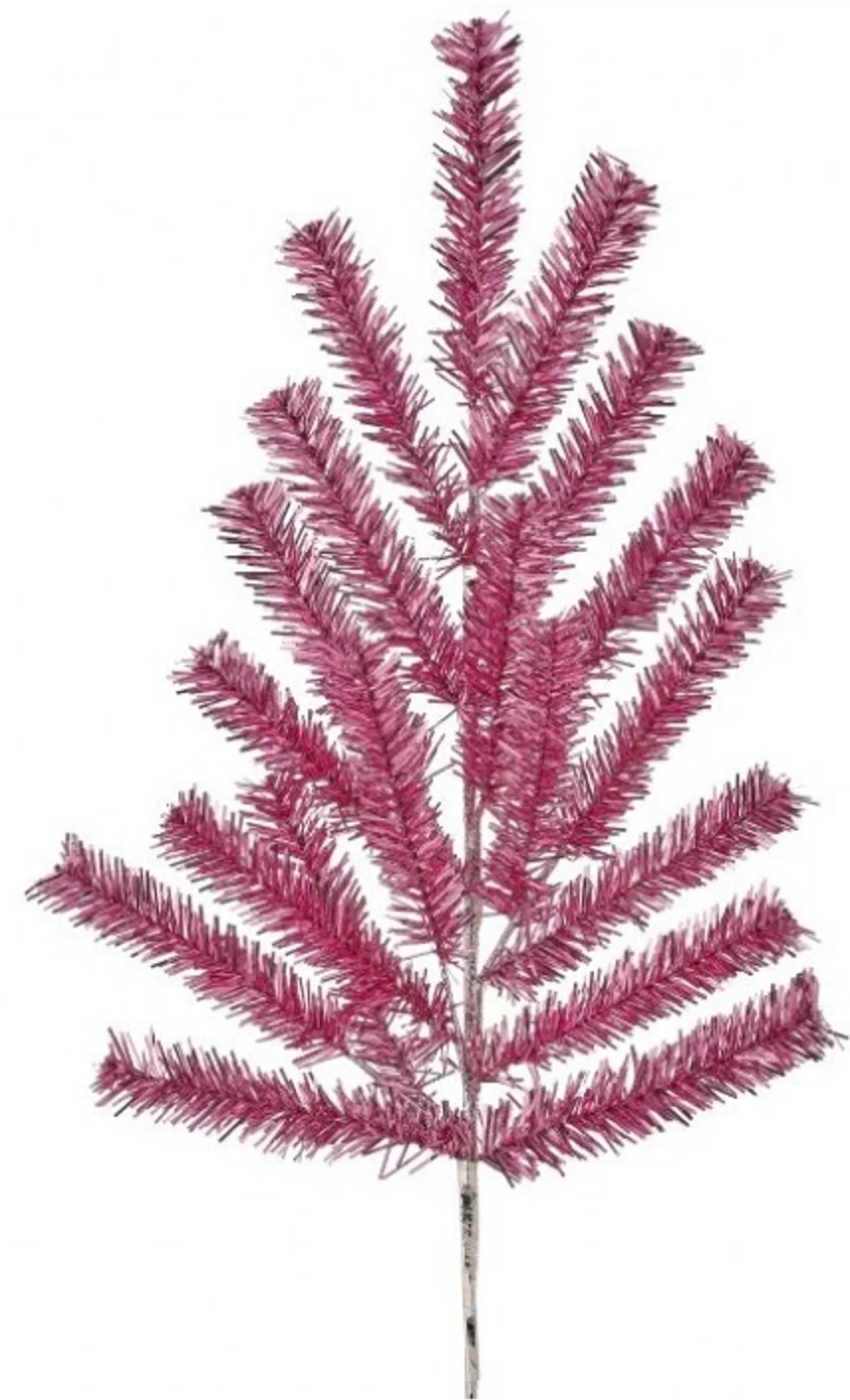Discount Treetime Pink Retro Tinsel Spray 28"