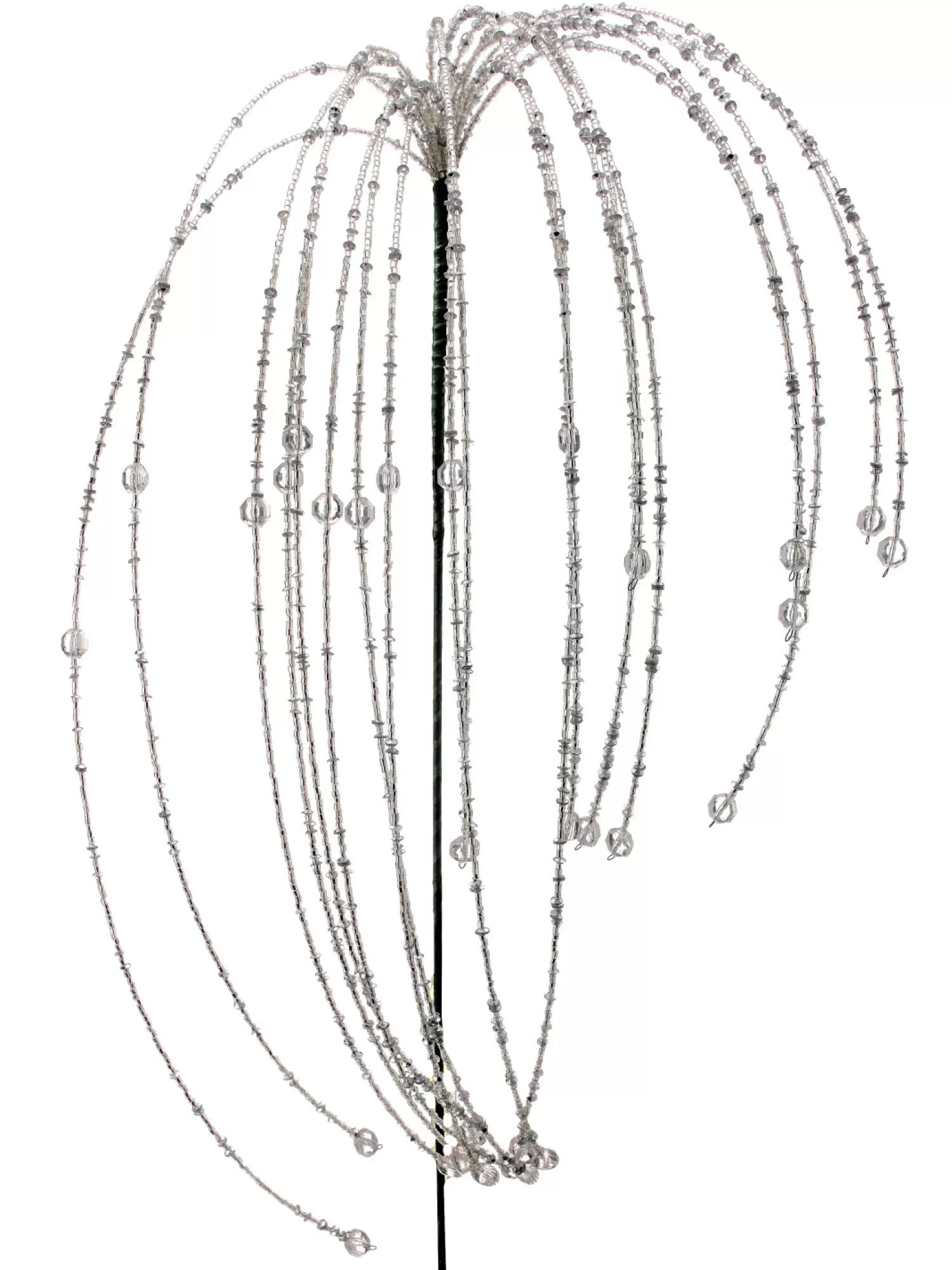 Outlet Treetime Slvr Heavy Beaded Rain Spray 18"
