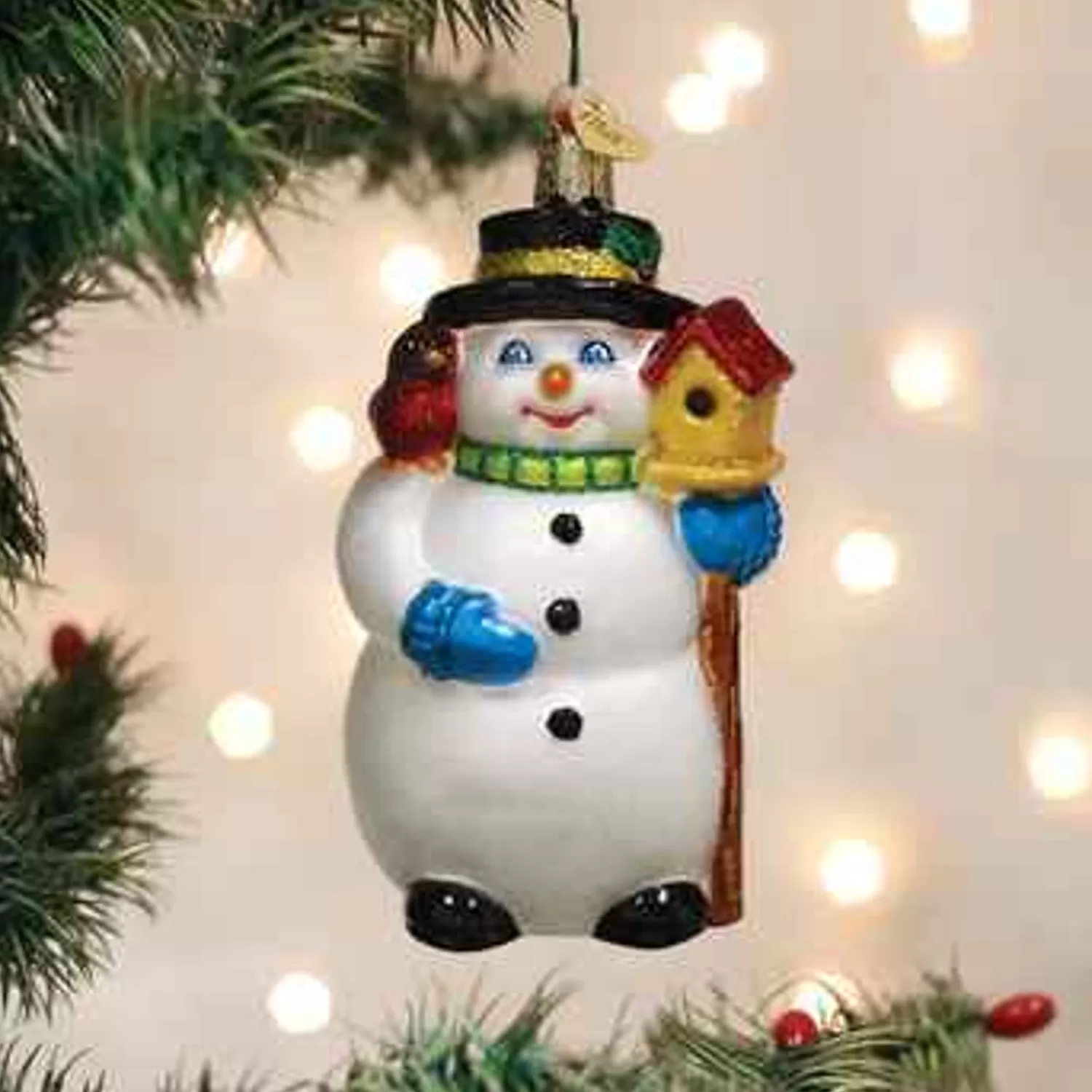 Shop Treetime Snowman With Cardinal Ornament
