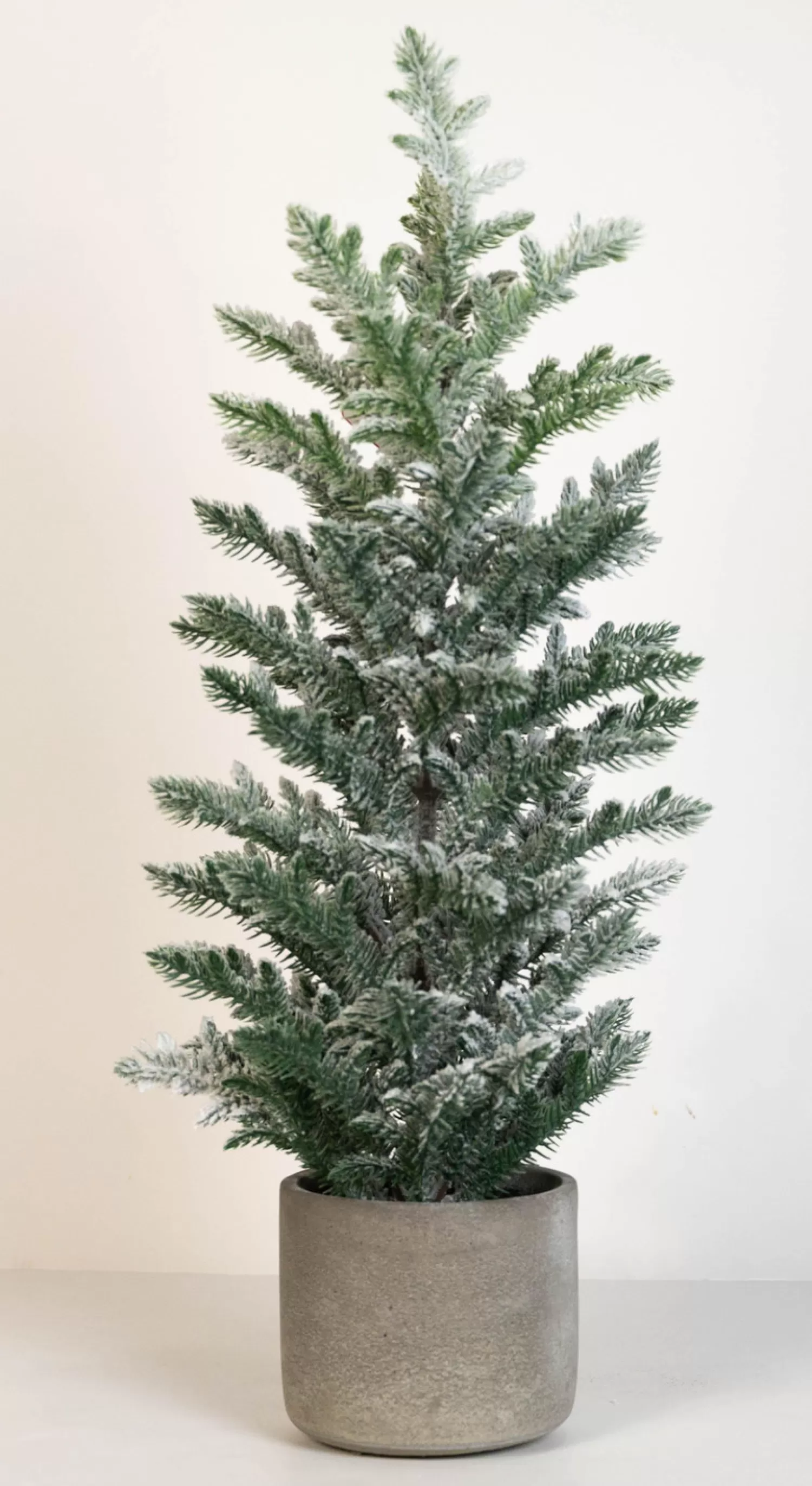 Clearance Treetime Snowy Pine Tree In Ceramic Pot 24"