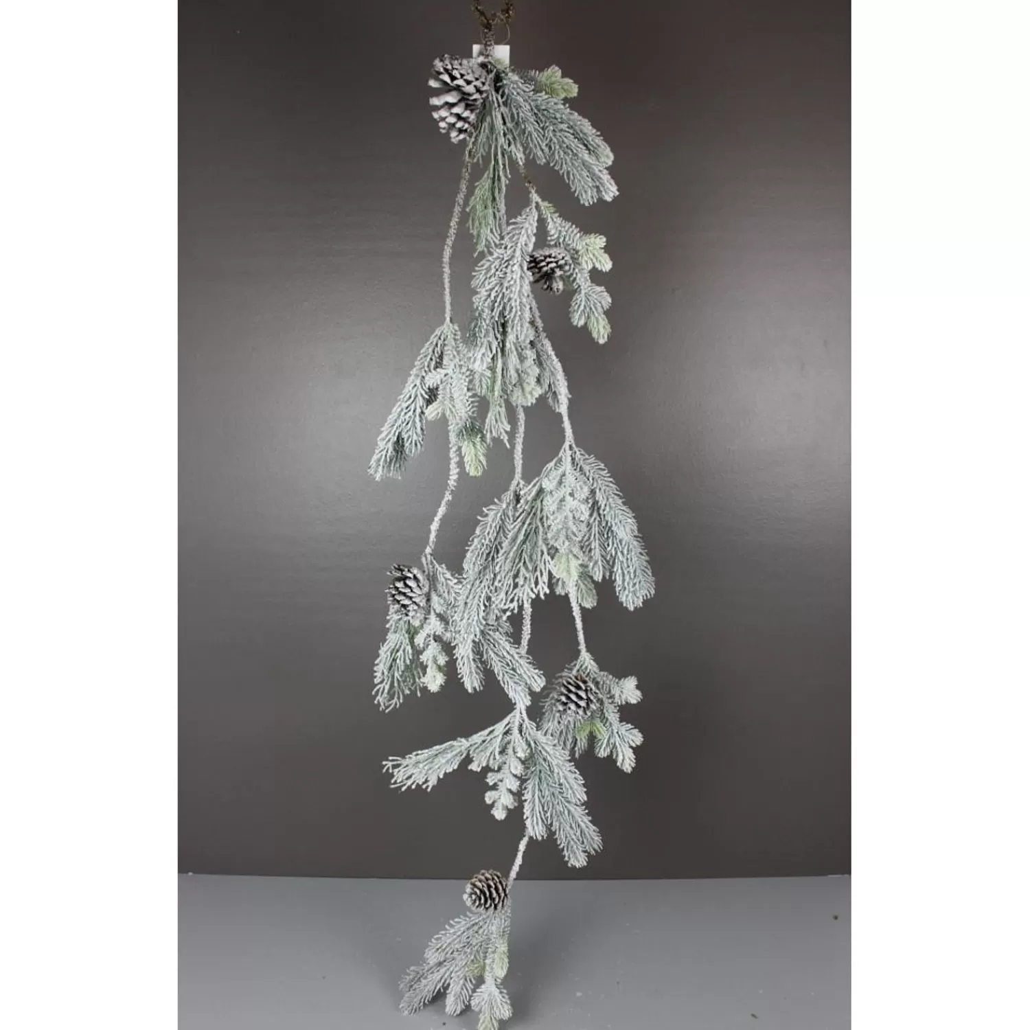 Discount Treetime Snowy Pine With Cones Hanging Swag