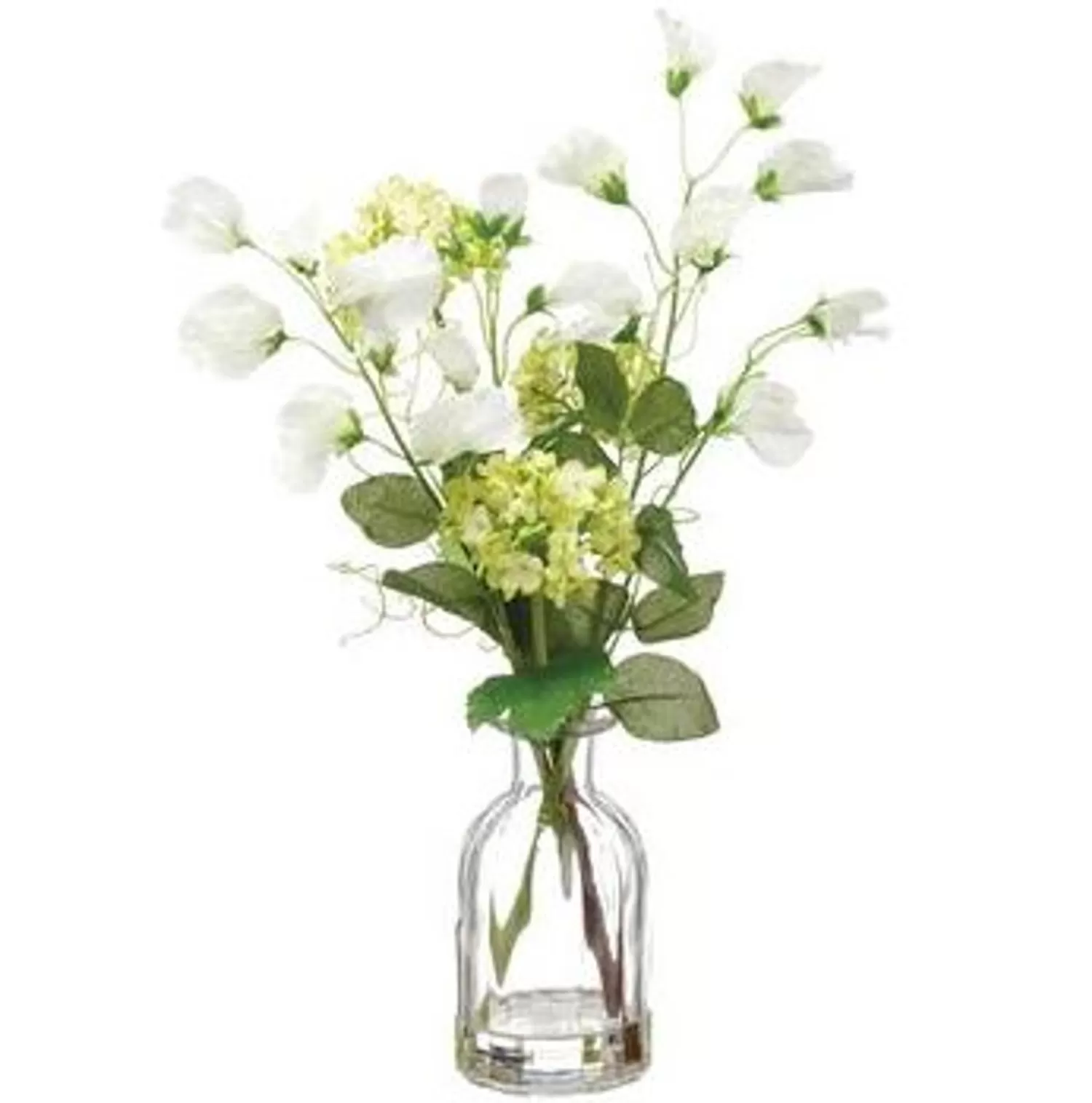 Clearance Treetime Sweetpea And Snowball Pick In Glass Vase