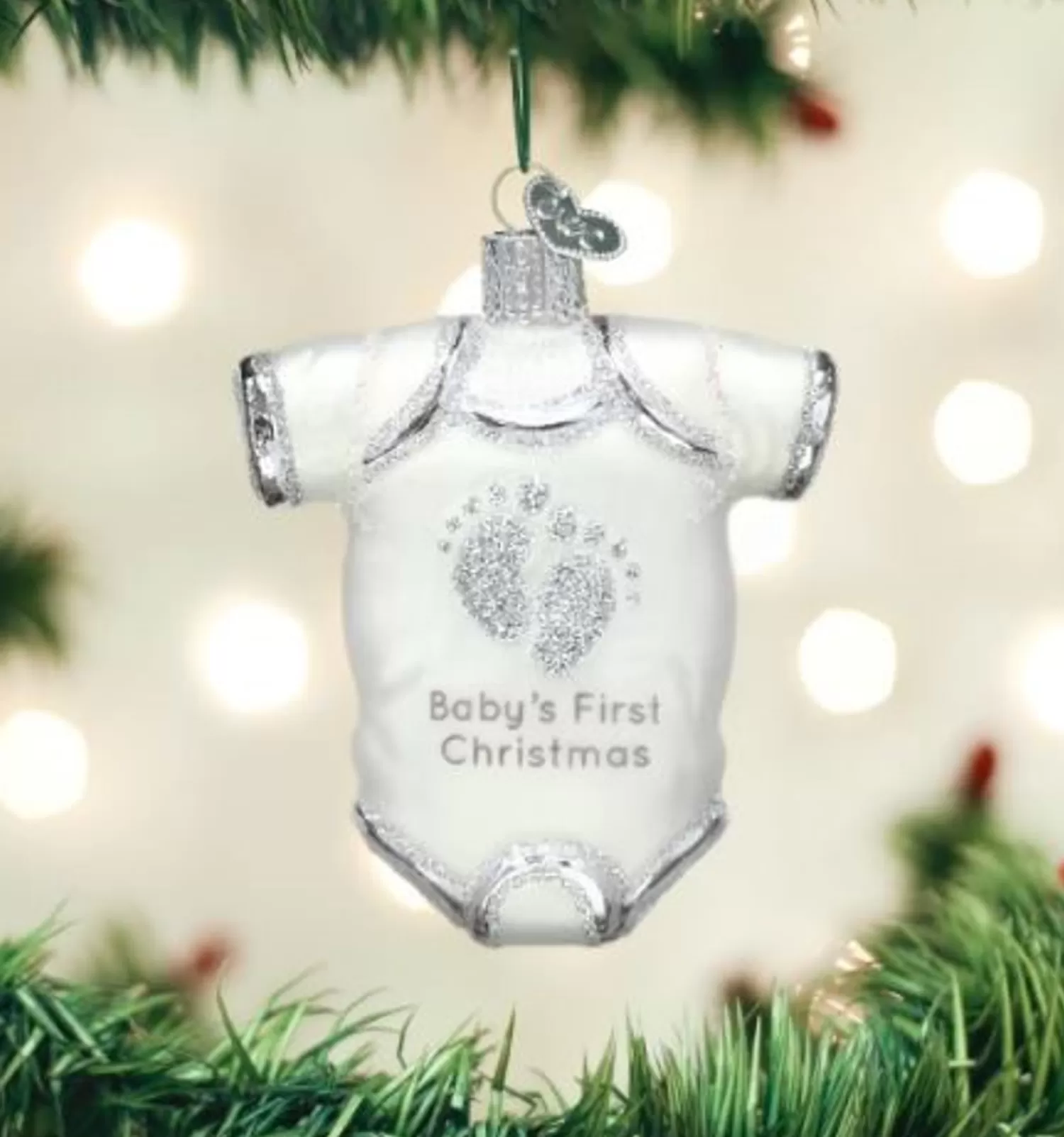 Shop Treetime White Baby Onesie Ornament