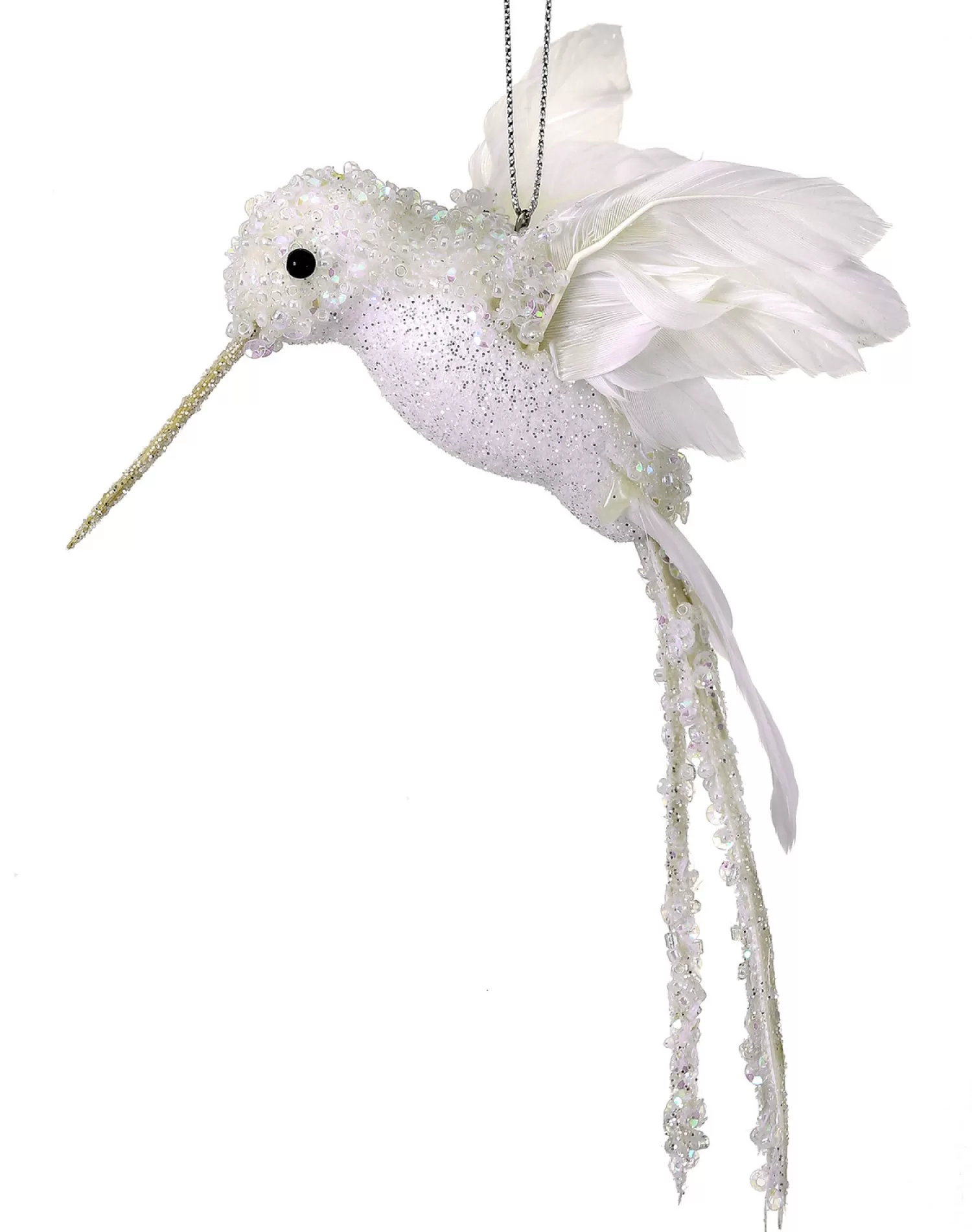 Shop Treetime Wht Glittrd/Sequin/Beaded Hummingbird Orn 8"